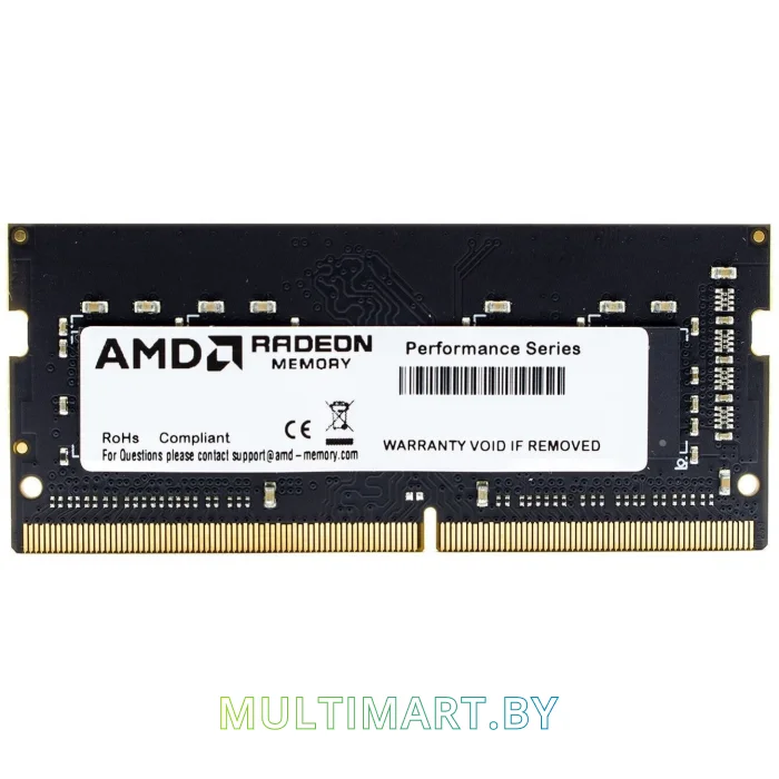 Оперативная память AMD Radeon R9 Gamers Series 16GB SODIMM PC4-26700 (R9416G3206S2S-UO)